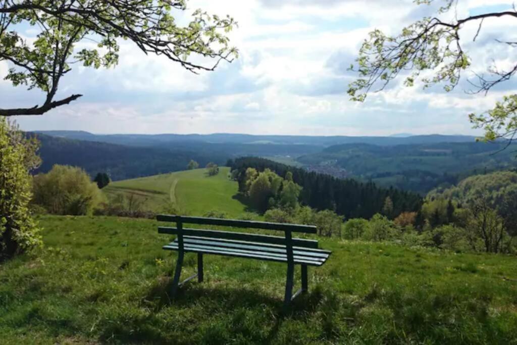 Ruhiges Ferienhaus Mit Sauna: Hellaberg III Langenbach  Kültér fotó
