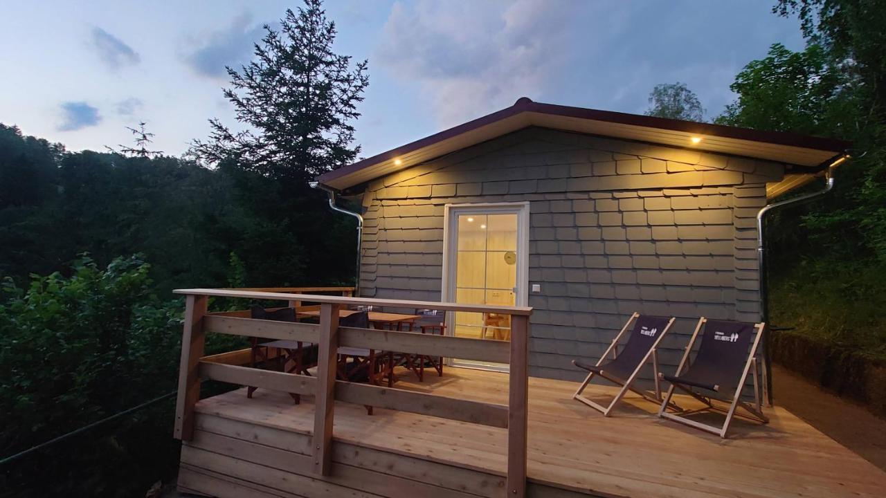 Ruhiges Ferienhaus Mit Sauna: Hellaberg III Langenbach  Kültér fotó