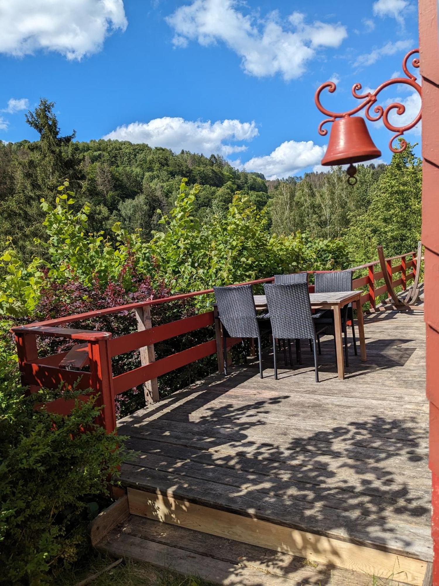 Ruhiges Ferienhaus Mit Sauna: Hellaberg III Langenbach  Kültér fotó